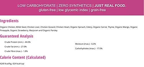 Smack, Pet Food Organic Raw Dehydrated Dog Food Grain-Free, Gluten-Free, Raw Food for Dogs (Chunky Chicken, 8.8 Ounce)