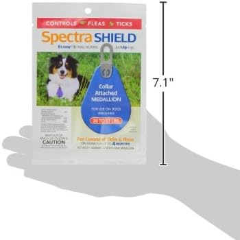 Durvet, Spectra Shield Collar Attached Medallion, 30 to 55-Pound