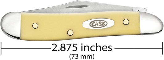 Case, WR XX Pocket Knife Yellow Synthetic Peanut Cv Item #030 - (3220 Cv) - Length Closed: 2 7/8 Inches