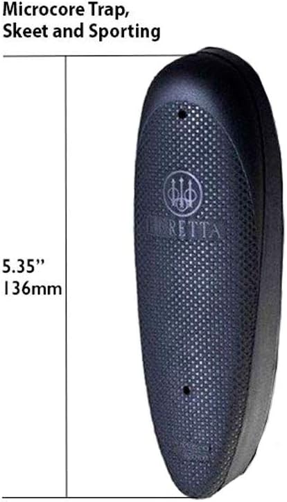 Beretta, Micro-Core Skeet and Sporting Rubber Recoil Pad, Multiple Thickness, Black
