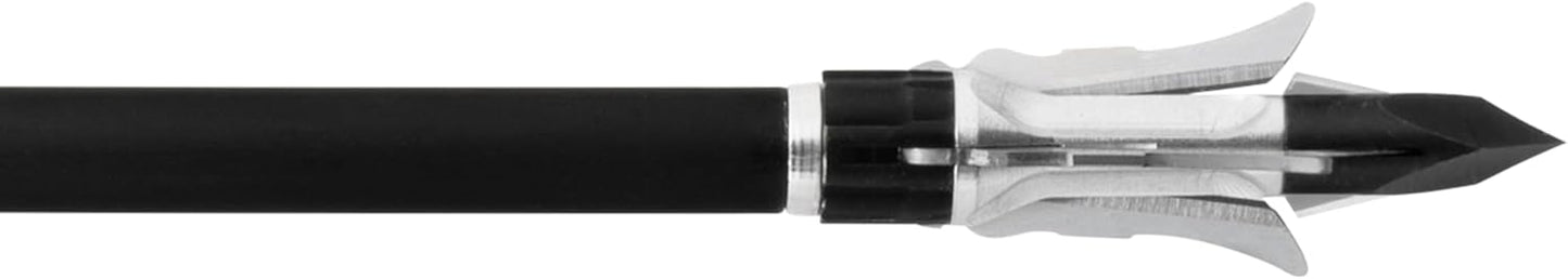 GRIM REAPER, 1903 Razortip Expandable Broadhead 100gr, 1-3/8" Cut, 3-Blade Design – Durable Razorcut Broadheads for Big Game Hunting