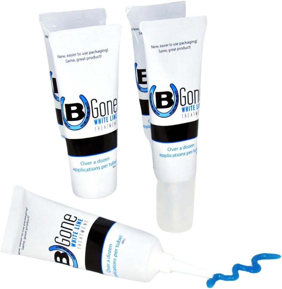 B Gone, White Line Treatment - Official Store, for Equestrians, Horses with Whiteline Disease, Seedy Toe, Horse Care, White Line Prevention, Easy Apply Bottle