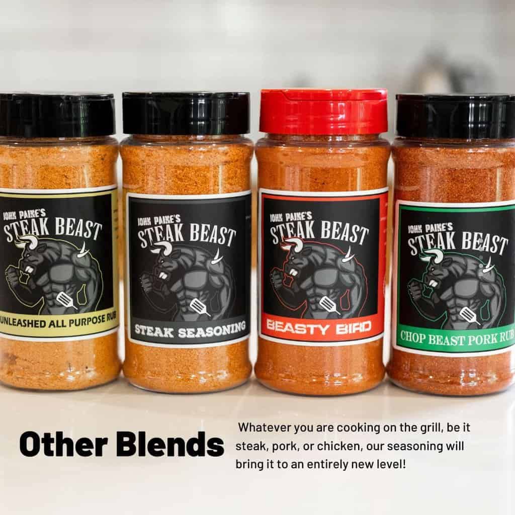 Steak Beast, Seasoning is a tasty Meat Seasoning perfect for Grilling, Frying, Smoking, and Dry Rub. It is 12oz. (Steak Seasoning)