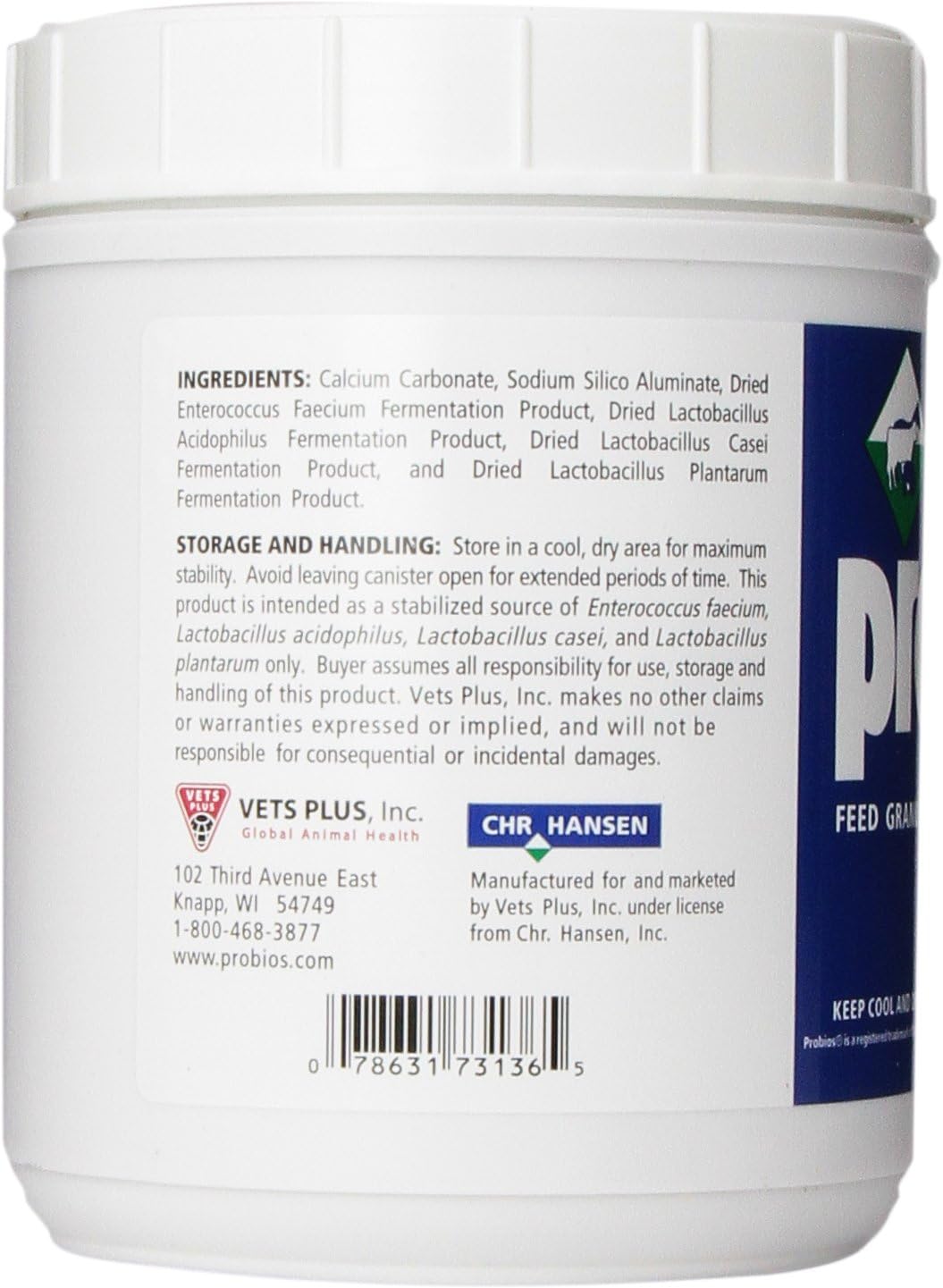 VETS PLUS, Probios Feed Granule for Horses, 5-Pound