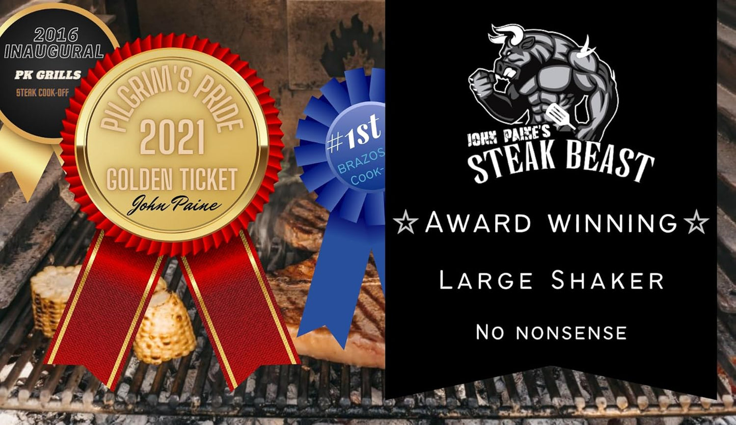 Steak Beast, Seasoning is a tasty Meat Seasoning perfect for Grilling, Frying, Smoking, and Dry Rub. It is 12oz. (Steak Seasoning)