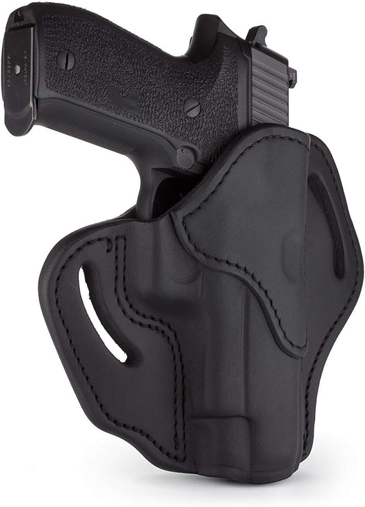 1791, GunLeather Holster for Sig Sauer P226, P220, P229 Right Hand OWB Leather Gun Holster for Belts Also fits 1911 with Rails, HK VP9, Beretta 92FS