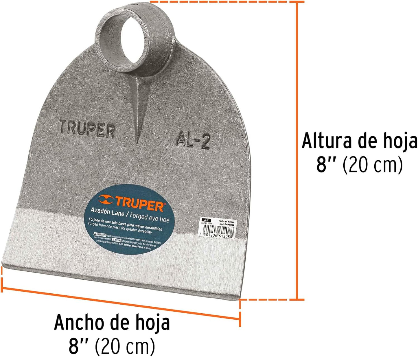 TRUPER, AL-2 Round Eye Hoes 1.7Lb (0.77Kg)
