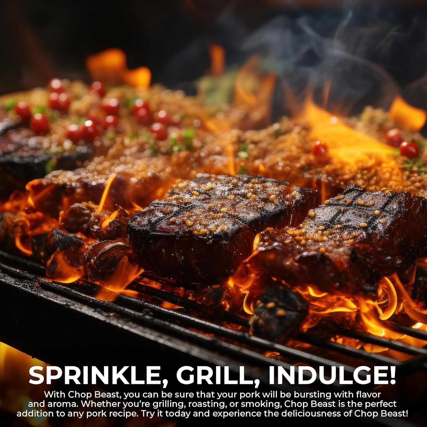 Steak Beast, Chop Beast Pork Rub - 12 Oz - Award Winning - Texan Made, Texan Owned - MSG Free & BPA Free