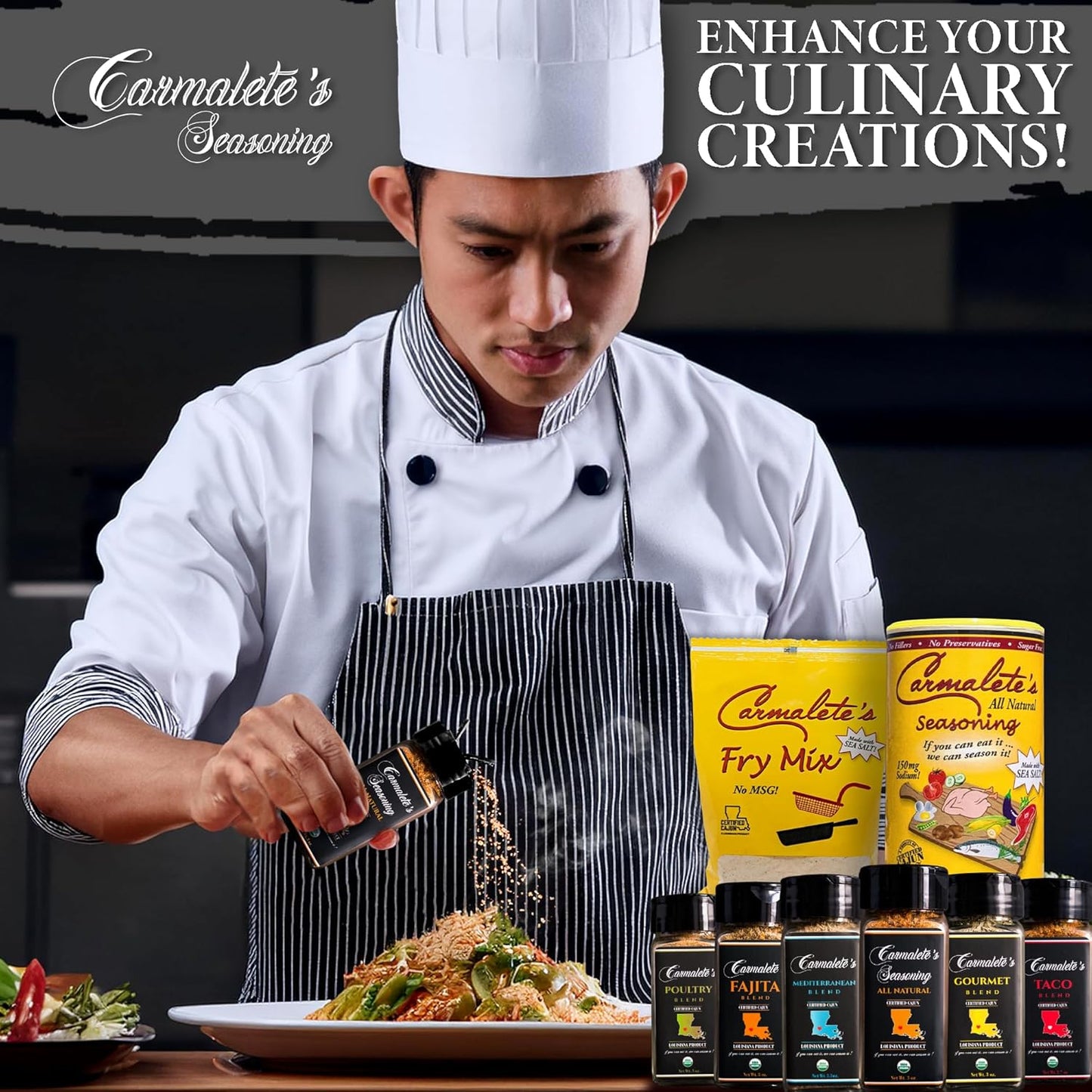 Carmalete's, Organic Seasoning Blend, 3 oz (3 oz., Fajita)