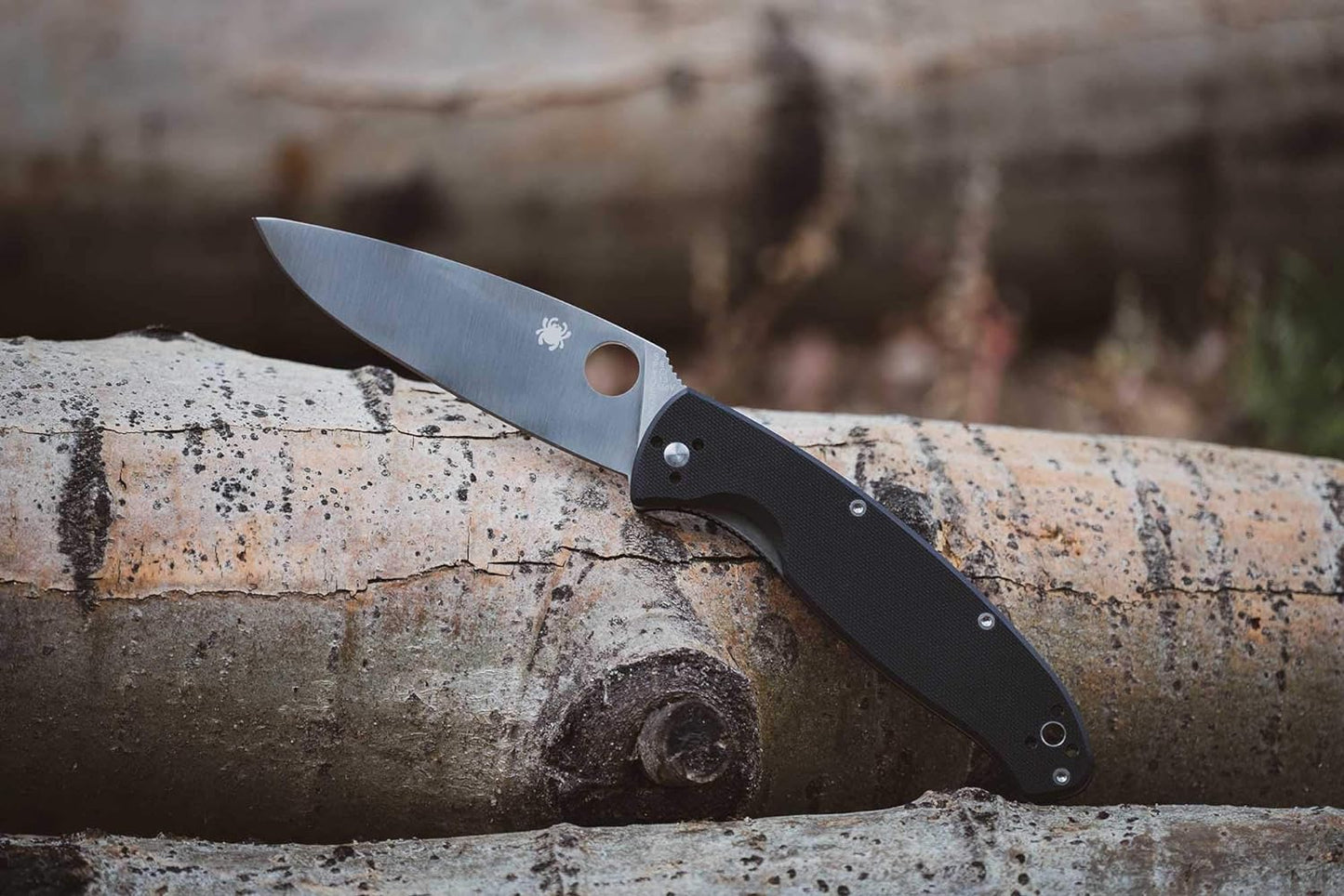 Spyderco, Resilience Folding Pocket Knife with 4.20" 8Cr13MoV Stainless Blade and G-10 Handle - PlainEdge - C142GP