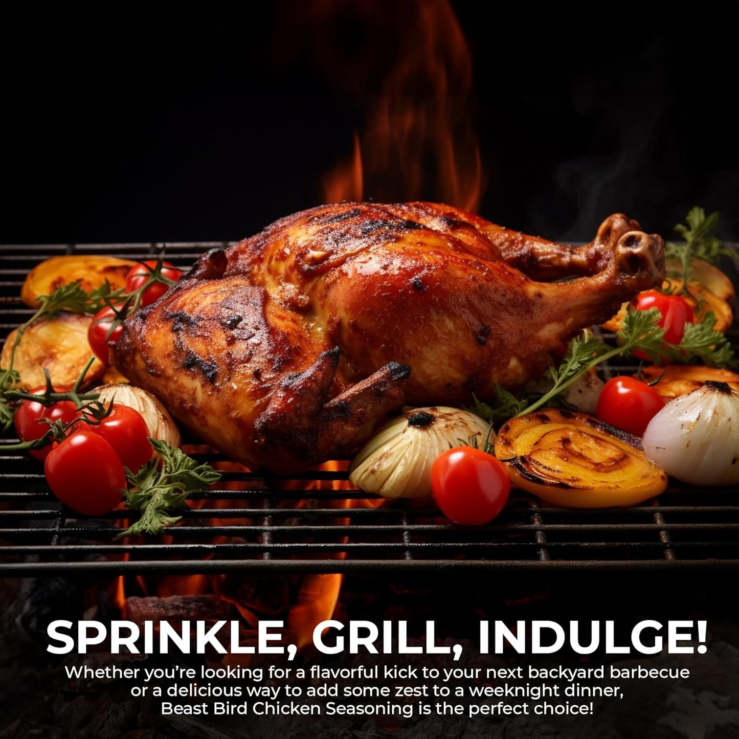 Steak Beast, Beast Bird Chicken Seasoning: Award-Winning BBQ Seasonings and Rubs - Sweet and Spicy Flavor, Ideal for Chicken BBQ Rub Seasoning And All Purpose Seasoning - 12oz