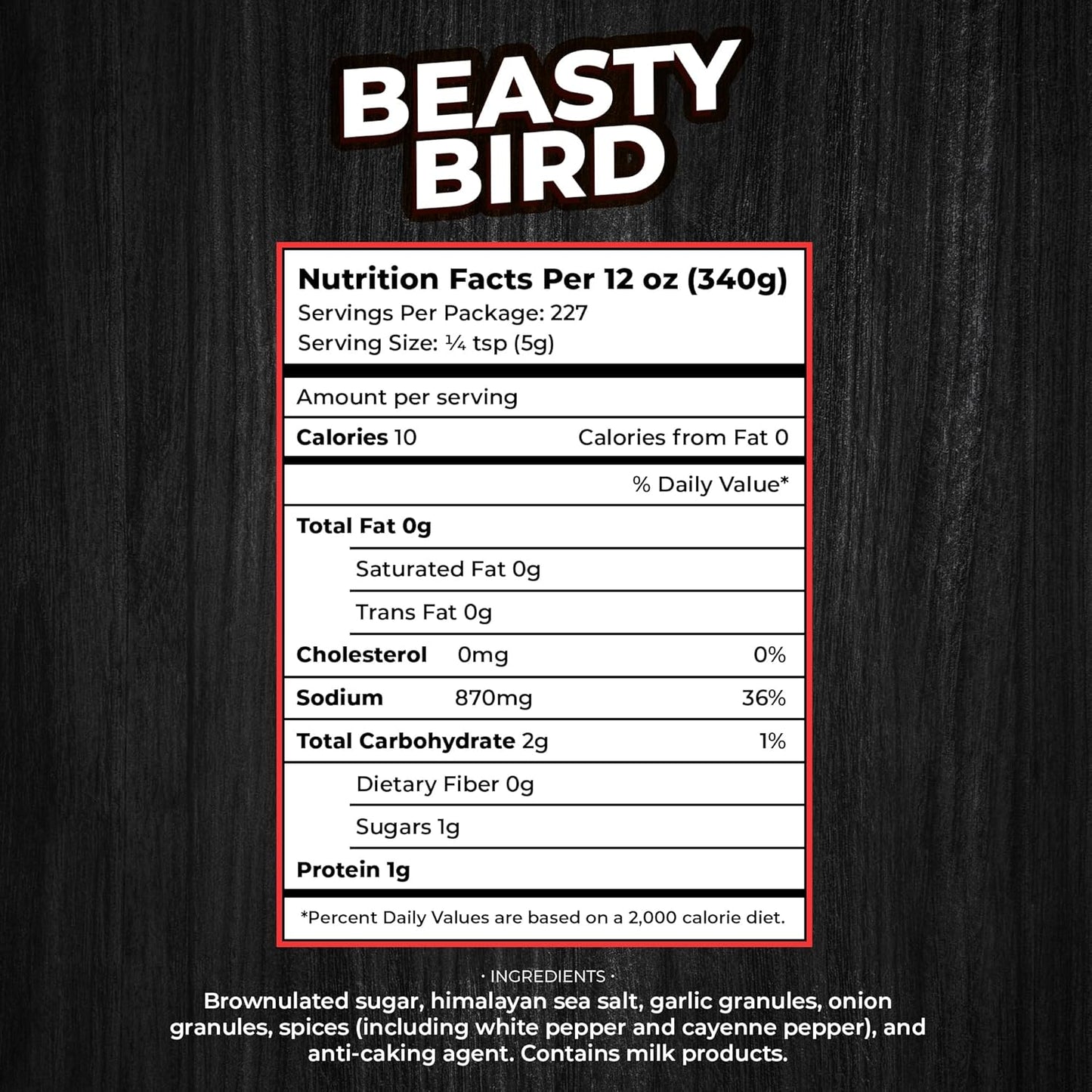 Steak Beast, Beast Bird Chicken Seasoning: Award-Winning BBQ Seasonings and Rubs - Sweet and Spicy Flavor, Ideal for Chicken BBQ Rub Seasoning And All Purpose Seasoning - 12oz
