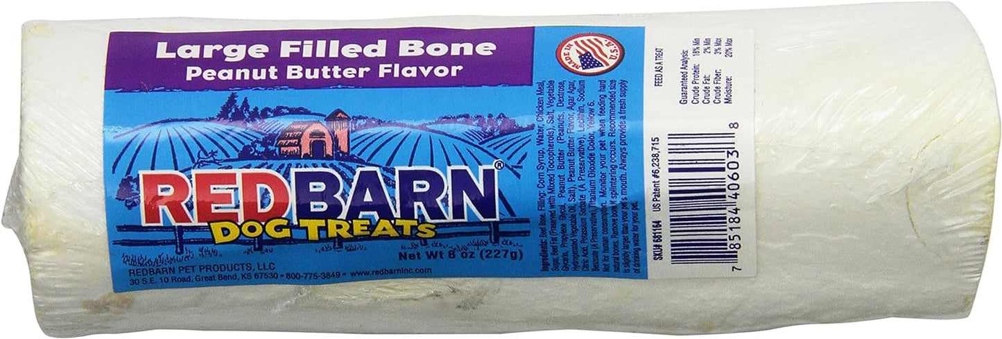 Redbarn, Filled Bone Peanut Butter Large (Pack of 2)