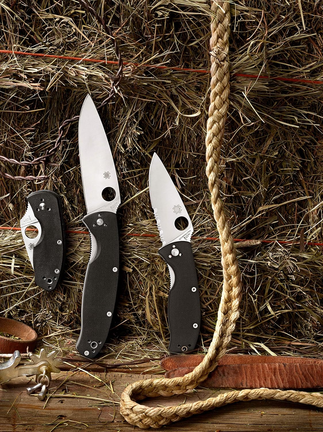 Spyderco, Resilience Folding Pocket Knife with 4.20" 8Cr13MoV Stainless Blade and G-10 Handle - PlainEdge - C142GP