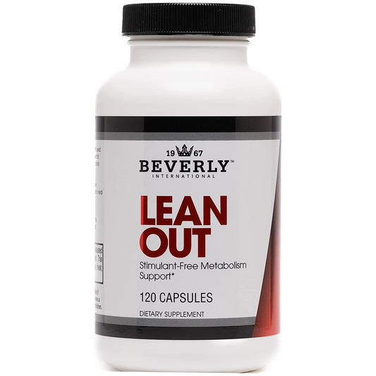 Beverly International Lean Out 120 caps. Fat Burner with Metabolic Support. Lipotropics. Choline, Carnitine, Chromium. Stimulant-Free Belly Fat Burner. Get Leaner. Use AM & PM, Stackable Diet Pills.