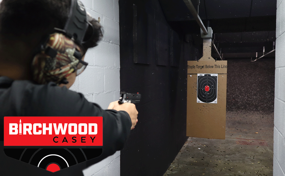 Birchwood Casey, Bull's-Eye Reactive Targets - Highly Visible Instant Feedback Self-Adhesive Shooting Targets