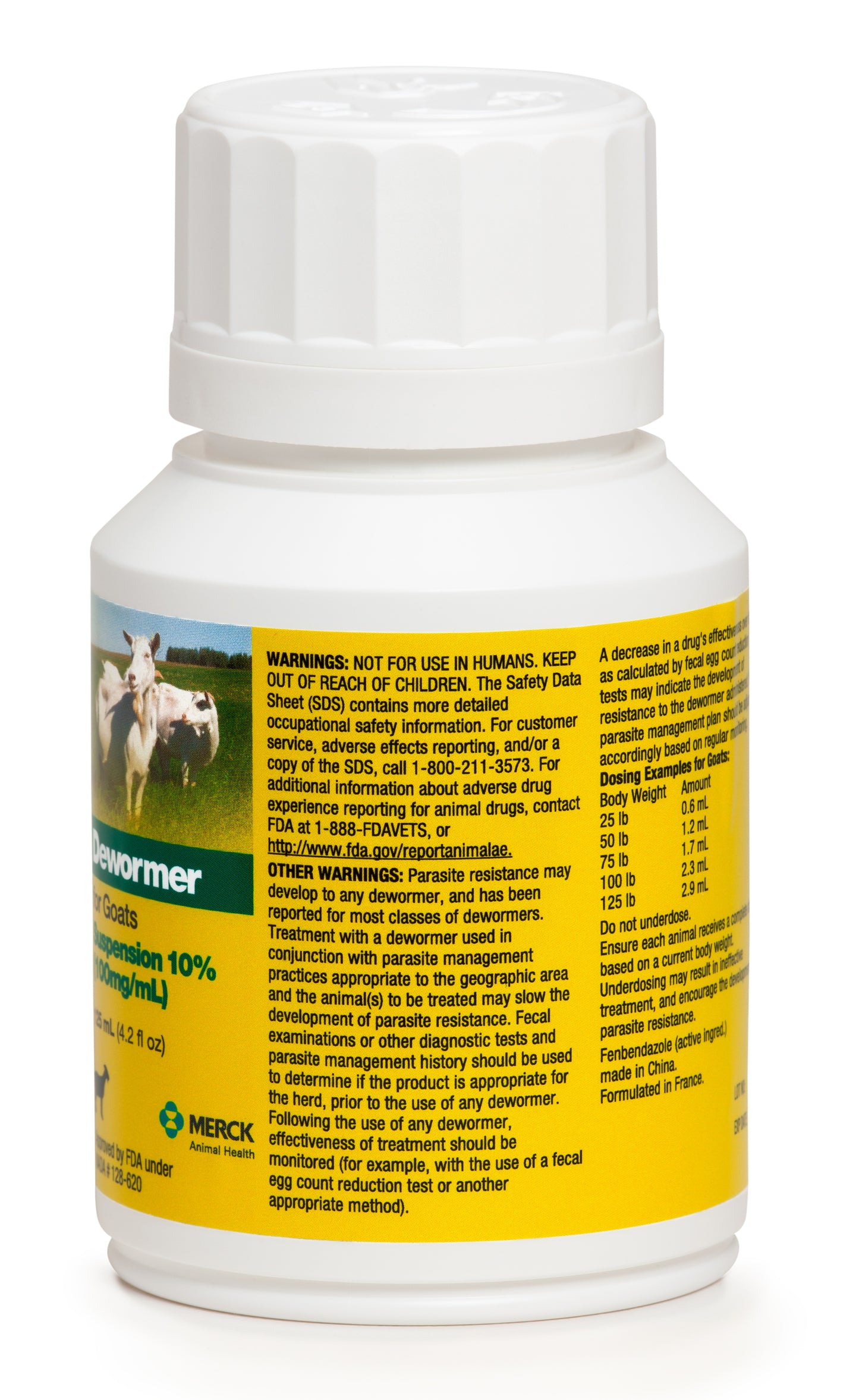 Merck, Safeguard Goat Dewormer, 125ml by Merck