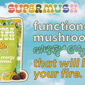SuperMush, Energy Mushroom Gummies - Organic Lions Mane Supplement with Cordyceps, Rhodiola, L-Theanine, Maca - Vegan & Sugar-Free - Energy, Focus, Stamina, Stress Reduction - 60 Gummies (30 Servings)