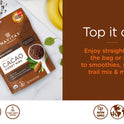 Navitas Organics, Cacao Sweet Nibs, 4oz. Bag, 28 Servings — Organic, Non-GMO, Gluten-Free