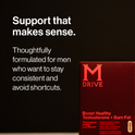 Mdrive, Prime - Men's T-Support Supplement, Max Energy, Focus & Lean Muscle, KSM-66 Ashwagandha, S7 Nitric Oxide Booster, Bioperine and DHEA,15 Servings, 30 Count