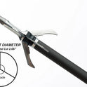 GRIM REAPER, 1824 Razorcut SS Whitetail Special 2" Cut 3 Blade 100 Grain Broadheads – Durable Stainless Steel Arrowheads for Hunting and Crossbows