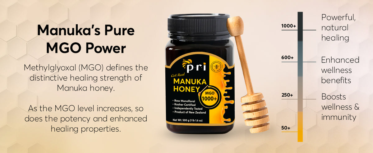 P.R.I, Manuka Honey MGO 600+, High-Potency (500g/1.1lb)