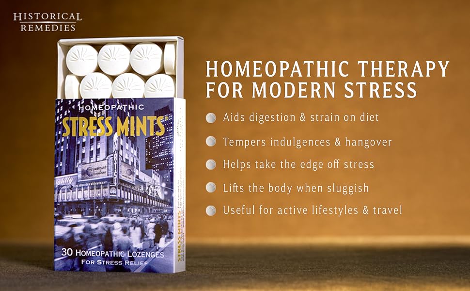 Historical Remedies - Stress Mints (12 Pack) | Homeopathic Stress Aid