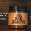 Johnny Slicks, Formula 49 Clay All Organic Pomade | Firm Hold & Matte Finish (Promotes Healthy Hair Growth, Helps Hydrate Dry Skin), (2 ounce, Original)