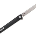CRKT, CEO Flipper EDC Folding Pocket Knife: Low Profile Gentleman's Knife, Everyday Carry, Satin Blade, IKBS Ball Bearing Pivot, Liner Lock, Glass Reinforced Fiber Handle, Deep Carry Pocket Clip 7097