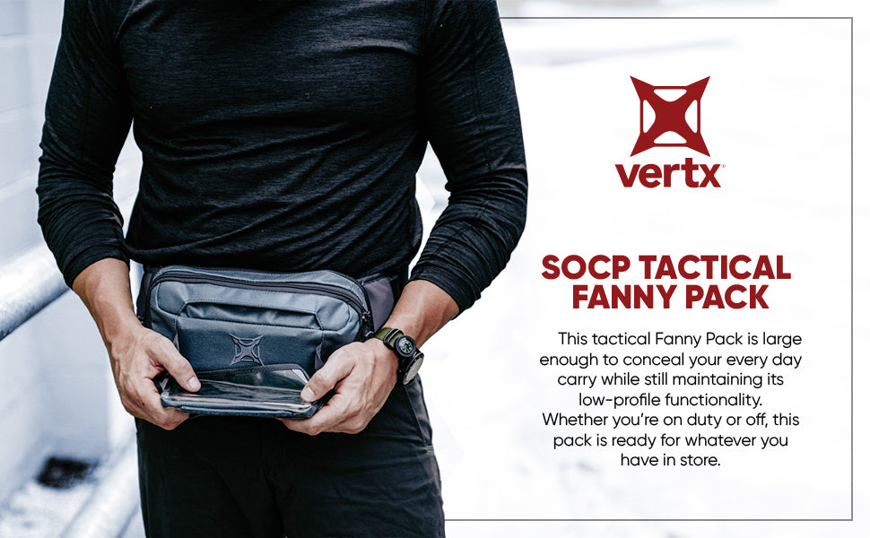 Vertx SOCP Tactical Fanny Pack: Sleek, Roomy EDC