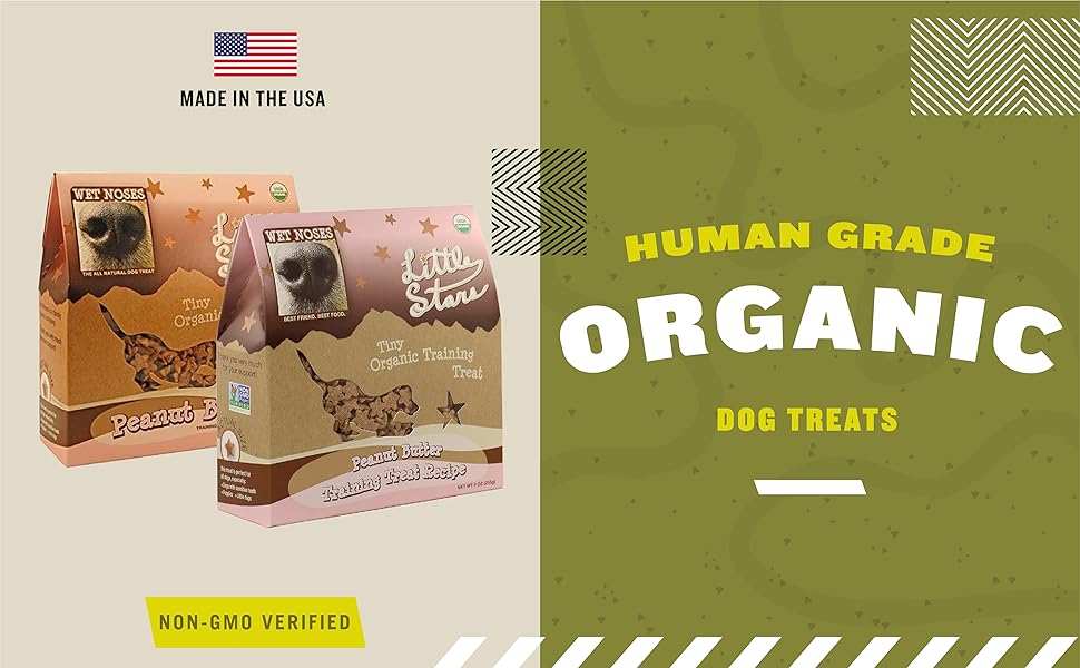 Wet Noses, Little Stars Sweet Potato Organic Dog Training Treats, 9-Ounce