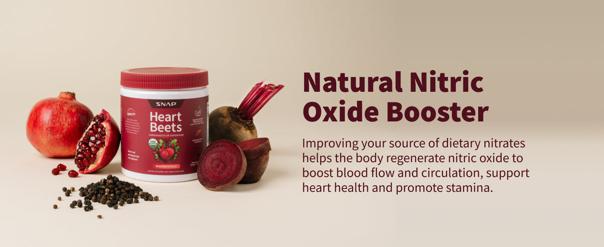 Snap Supplements, Heart Beets, Organic Beet Root Powder, Mixed Berry, 30 SRV