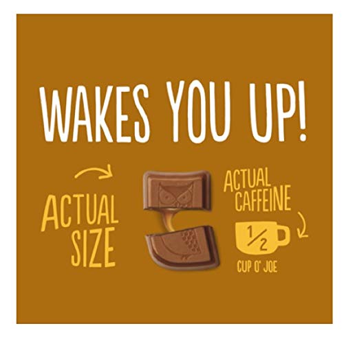 AWAKE Caffeinated Chocolate Bites, Caramel Chocolate Energy Snack, 1 Bite Equals 1/2 Cup of Coffee, 50 Bites