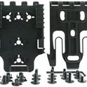 Safariland, Quick Locking System Kit 9006483 Polymer Attachment for Weapon Holster with Locking Fork and Duty Receiver Plate - Black, One Size