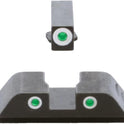 AMERIGLO, Optic Compatible XL Tall Green Tritium Front - 0.315" Rear - 0.394" Square Notch Sight Set Compatible with All Glocks