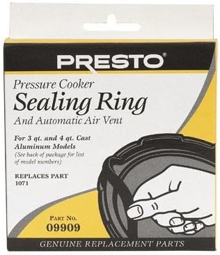 Presto, Pressure Cooker Sealing Ring With Air Vent 4 Qt.
