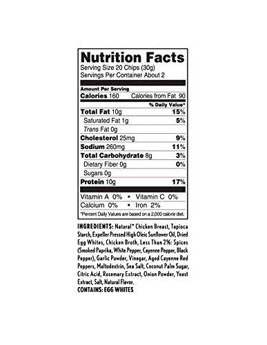 WILDE, Nashville Hot Protein Chips, Thin and Crispy, High Protein, Keto friendly, Made with Real Ingredients, 2.25oz Bags (Pack of 8)