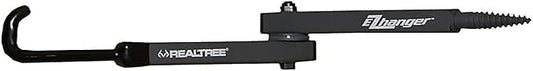Realtree, EZ Hanger – 13" 2-Arm Bow Hanger with Arrow Holders – Tree Screw Mount for Treestand Hunting – Holds Bows – Quiet, Durable & Adjustable Hook Arm