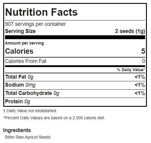 My Power Seeds, Certified Seeds (1 pound bag) | Natural Source of Vitamins & Minerals - Raw - 100% Non GMO, Vegan, Gluten Free (Apricot Seeds)