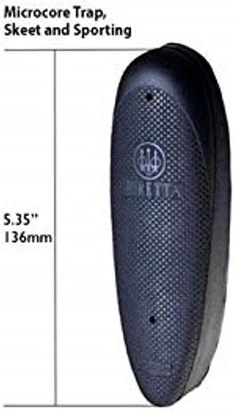 Beretta, Micro-Core Skeet and Sporting Rubber Recoil Pad, Multiple Thickness, Black