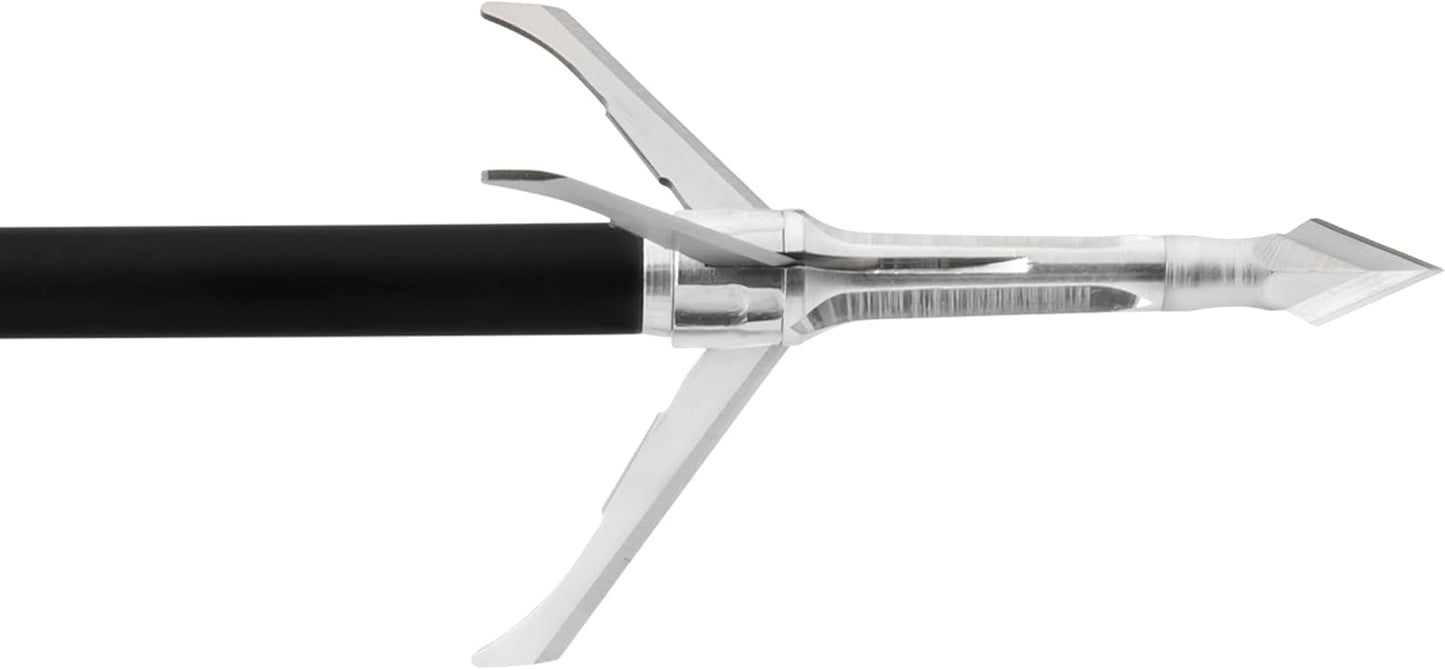 GRIM REAPER, 1824 Razorcut SS Whitetail Special 2" Cut 3 Blade 100 Grain Broadheads – Durable Stainless Steel Arrowheads for Hunting and Crossbows