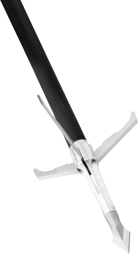 GRIM REAPER, 1824 Razorcut SS Whitetail Special 2" Cut 3 Blade 100 Grain Broadheads – Durable Stainless Steel Arrowheads for Hunting and Crossbows