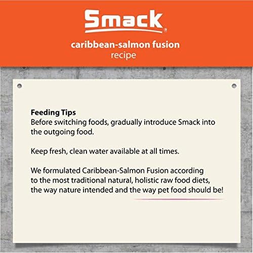 Smack, Pet Food Organic Raw Dehydrated Dog Food Grain-Free, Gluten-Free, Raw Food for Dogs (Caribbean Salmon Fusion, 5.5 Pound)