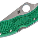 Spyderco, Delica 4 Lightweight 7.15" Signature Folding Knife with 2.90" Flat-Ground Steel Blade and High-Strength FRN Handle - PlainEdge Grind