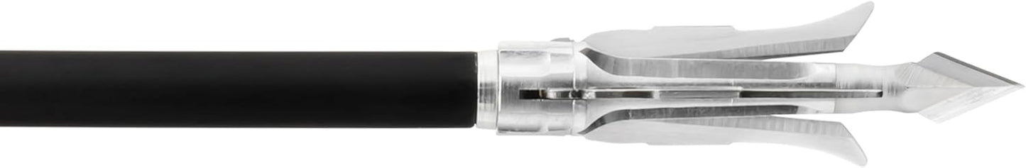 GRIM REAPER, 1824 Razorcut SS Whitetail Special 2" Cut 3 Blade 100 Grain Broadheads – Durable Stainless Steel Arrowheads for Hunting and Crossbows