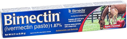 Bimectin, Ivermectin Paste 1.87% | Single Dose | Apple Flavored