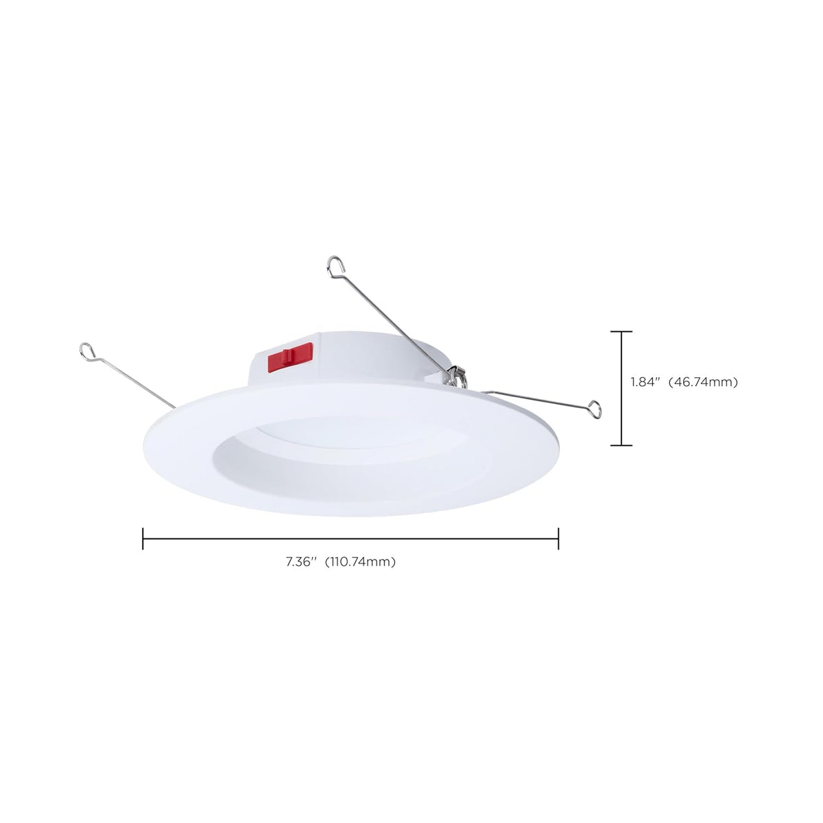 Nuvo, 8 Watt LED Downlight Retrofit; 5-6 Inch; CCT Selectable; Round; White Finish S12602