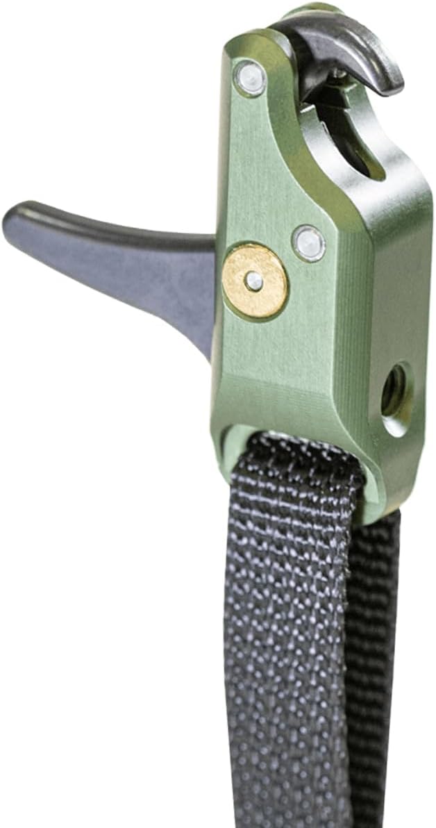 Stan, SoleX Clicker Index Finger Bowhunting Archery Release - Wrist Strap Open Hook Trigger Aid with Click Mechanism, Fast Reset, Adjustable Length, Travel & Tension