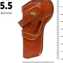 1791, GUNLEATHER Single Six Holster - Ambidextrous Leather Revolver Holster, Fits Ruger Wrangler, Heritage Rough Rider, Colt SSA and Similar Six Gun Pistols (Size 5.5)
