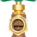 Eastman, Heavy-Pattern Hose Bibb, 3/4 Inch MIP Connection x 3/4 Inch MHT Connection, Brass Plumbing Fitting, 48629